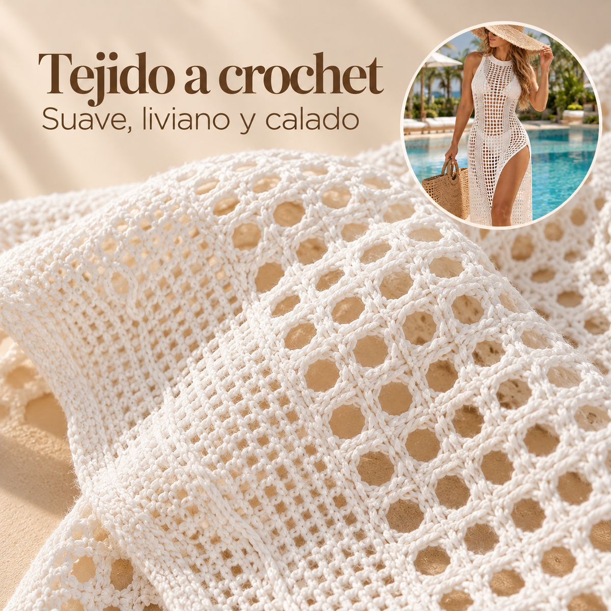 Vestido Playero Crochet