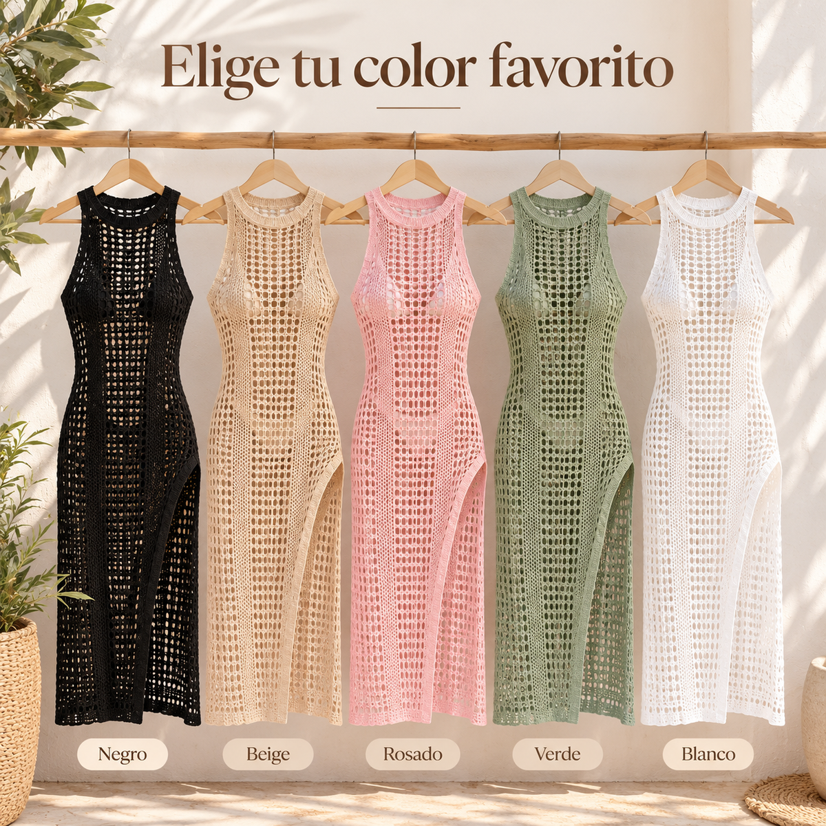 Vestido Playero Crochet